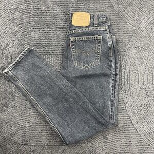 Vintage Levi's Women's‎ Jeans 25x30 Black Acid Wash USA Made High Rise 90s
